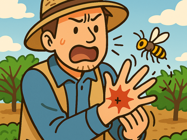 【現場から】蜂に刺された従業員と、農業の「想定外」への備えについて