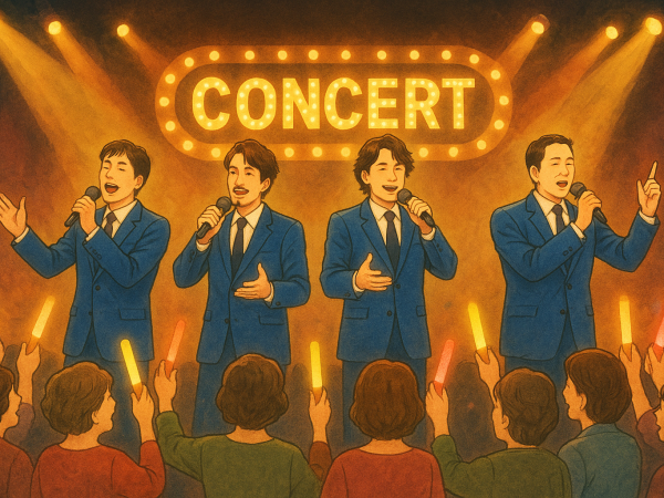 会場の下ではコンサート、上では農業経営の講演！熱気あふれる一日でした